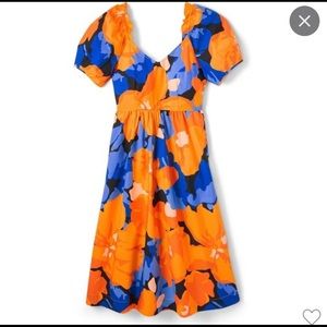 NWT Tabitha Brown Floral Open Back Tie Dress